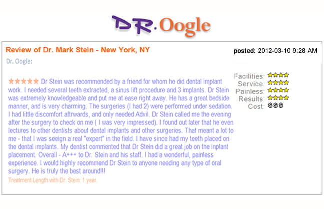 Dr. Mark Stein Review
