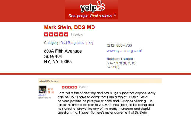 Dental Implant Specialist Mark Stein Review
